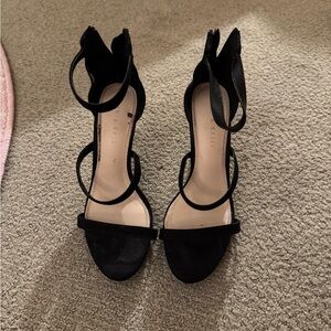 Kelly & Katie Black Strappy Heels